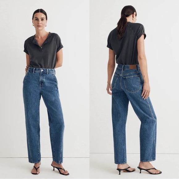 Madewell Denim - Women’s 26 MADEWELL Baggy Straight Jeans in Ensenada Wash Twisted Seam NWT